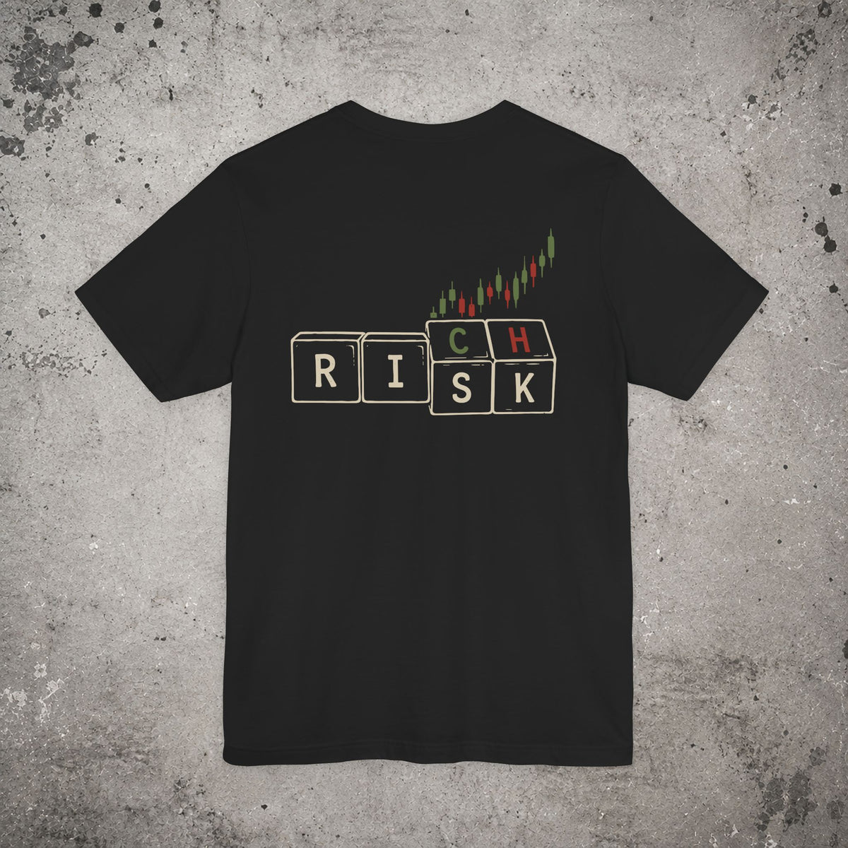 Rich Risk Backprint T-Shirt – Trading Graphic Tee