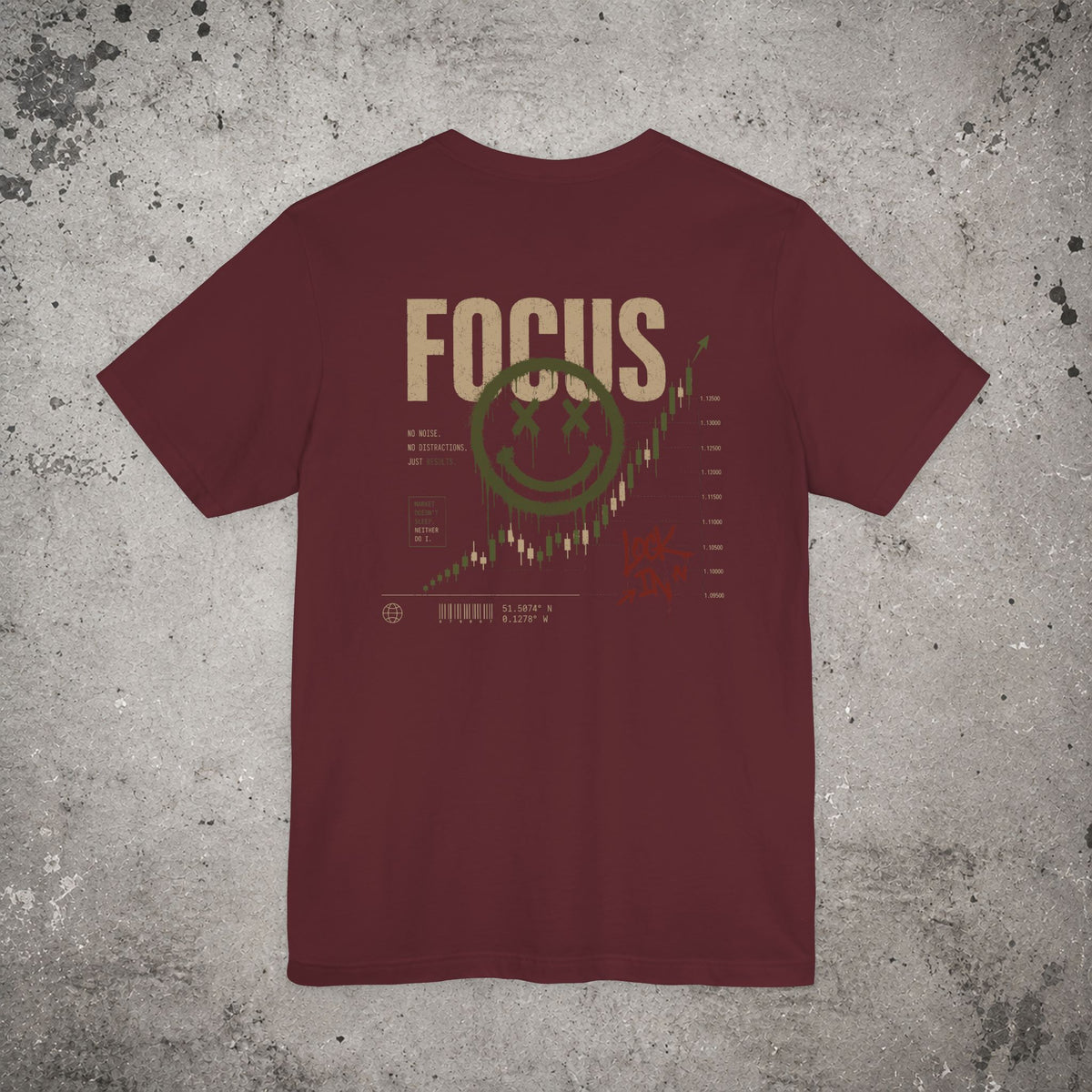 Focus Backprint T-Shirt – Trading Graphic Tee