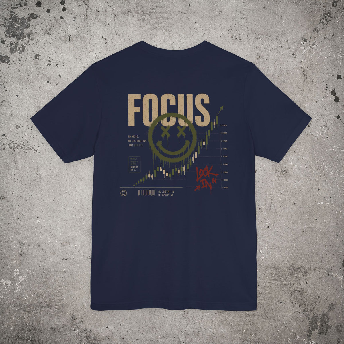 Focus Backprint T-Shirt – Trading Graphic Tee