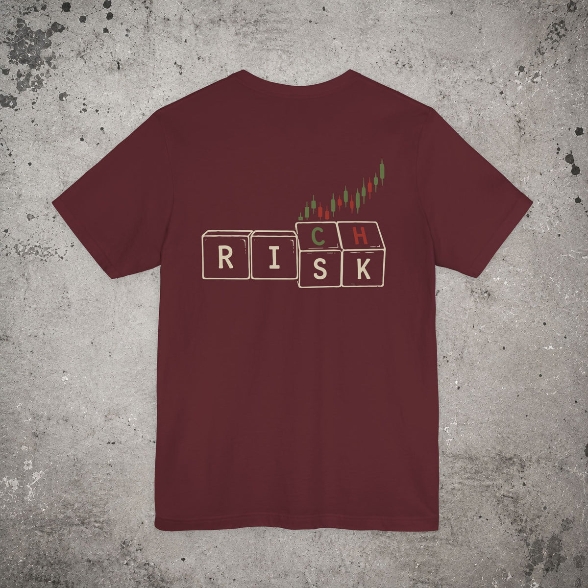 Rich Risk Backprint T-Shirt – Trading Graphic Tee