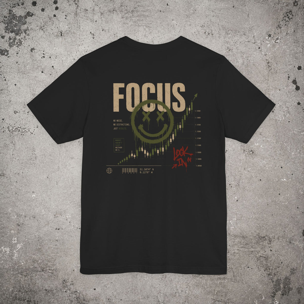 Focus Backprint T-Shirt – Trading Graphic Tee