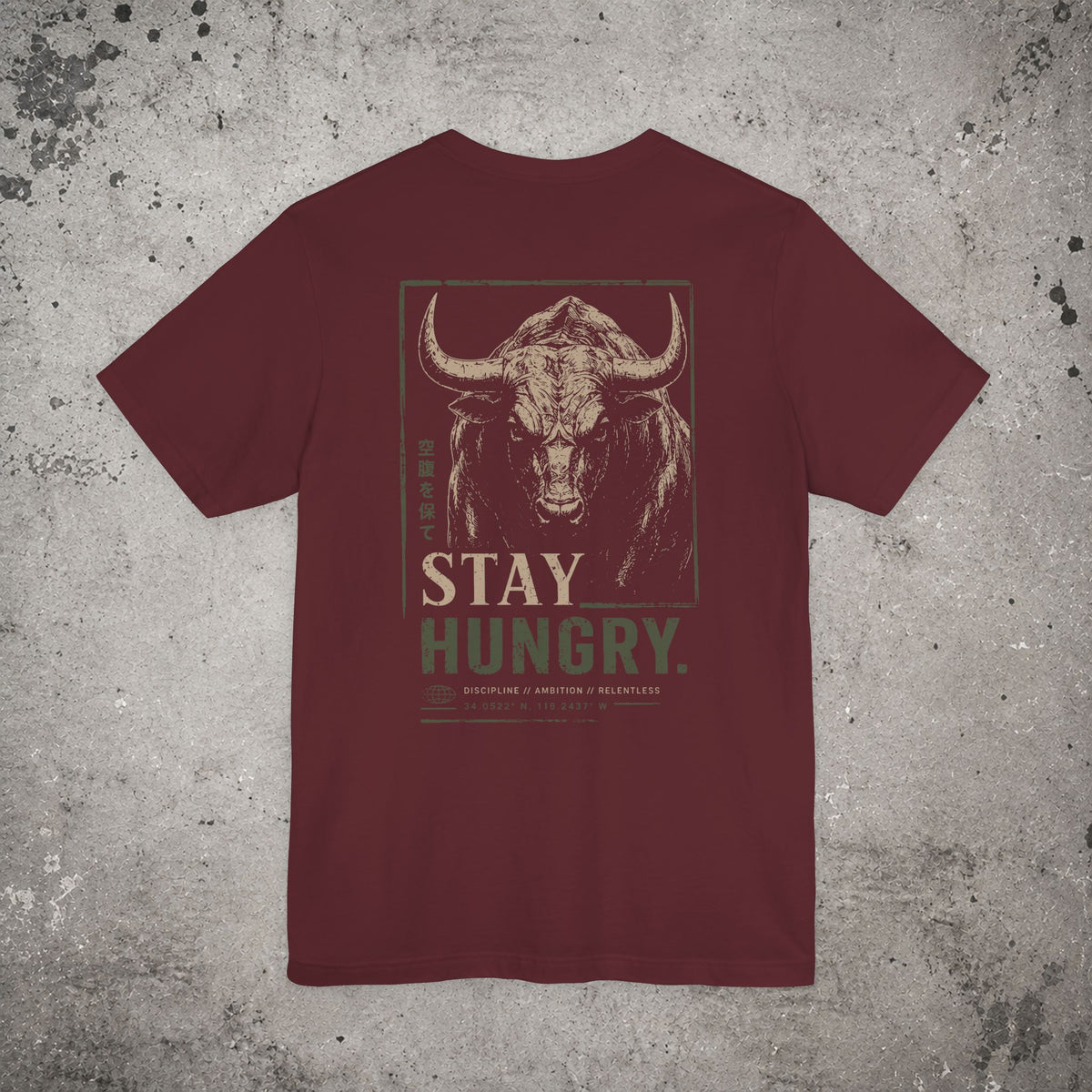 Stay Hungry Backprint T-Shirt – Trading Graphic Tee