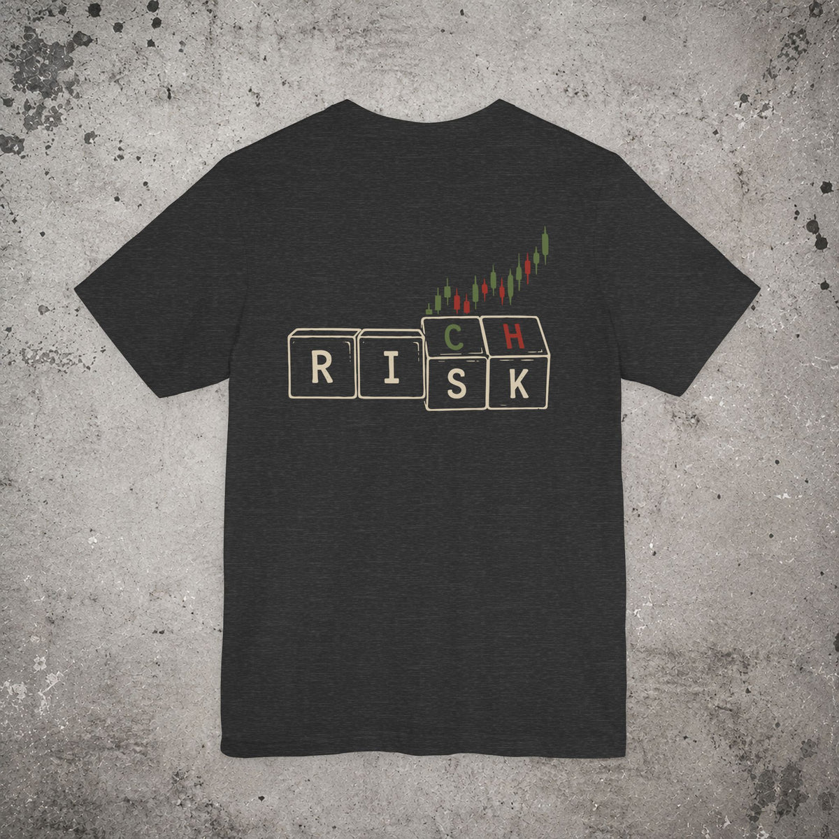Rich Risk Backprint T-Shirt – Trading Graphic Tee