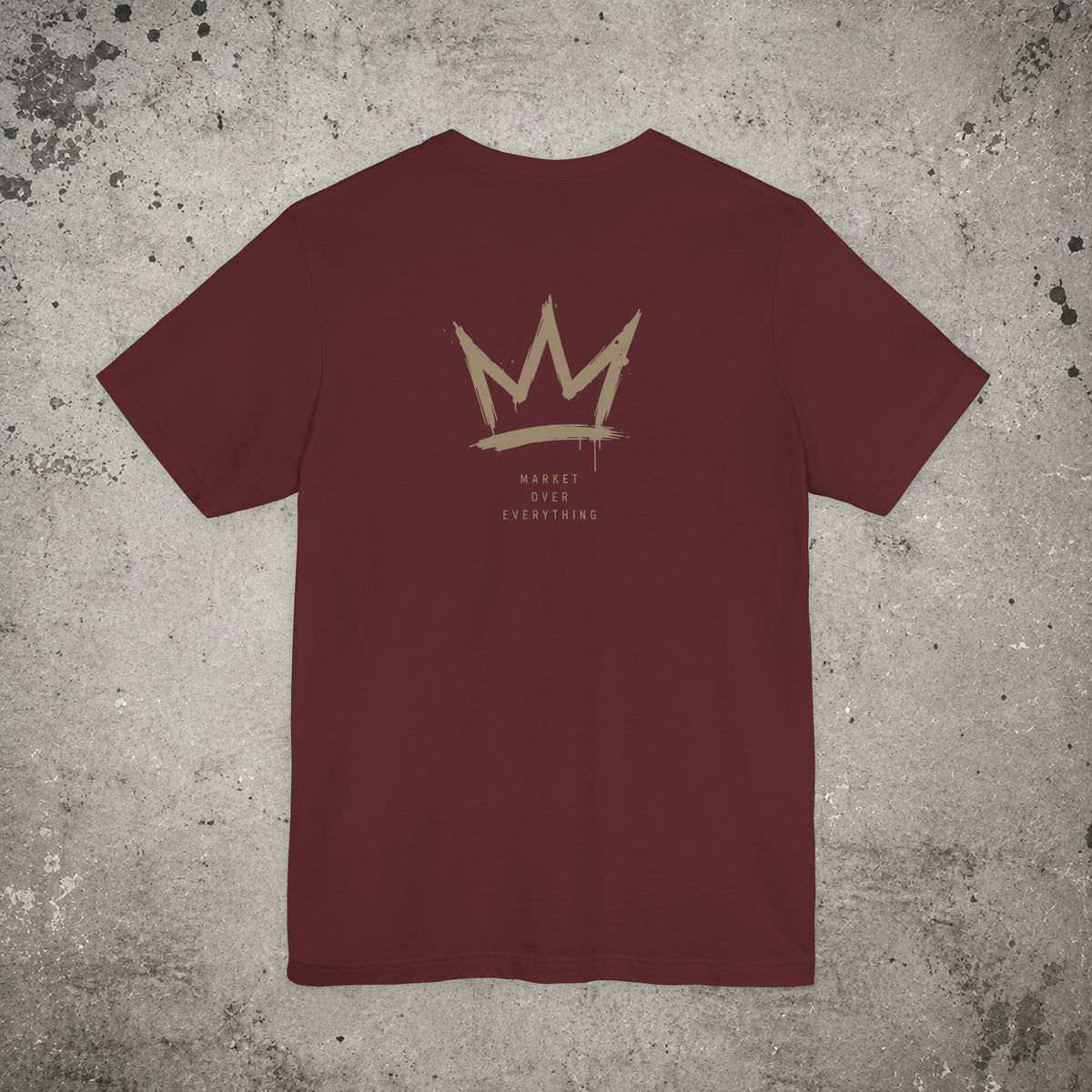 Market Over Everything Backprint T-Shirt – Trading Graphic Tee